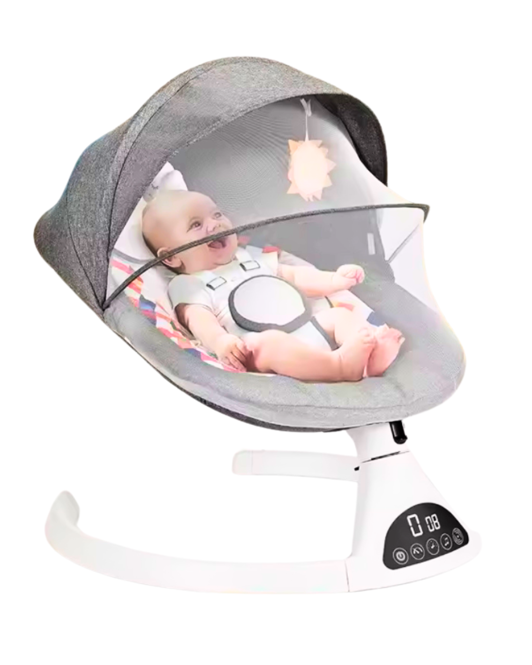 Mecedora bebés, 5 modos, música, temporizador y control remoto